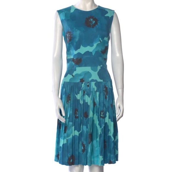 Lela Rose Dresses & Skirts - Lela Rose Teal Floral Dress sz 2